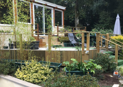 Les charpentes bainsoises réalisation de terrasse